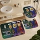 thumbnail image 5 of Zayu Juego de 3 alfombras de baño de coral fleece: tapete de baño + alfombra de inodoro en forma de U + funda de tapa de inodoro en forma de O, 5 of 6