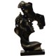 thumbnail image 2 of Romance Figurine Decor Resina Artesanía Escultura Besando La Frente Para El Hogar Negro, 2 of 5