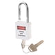 thumbnail image 5 of Seguridad Bloqueo de seguridad Candado con llave diferente blanco, 5 of 5
