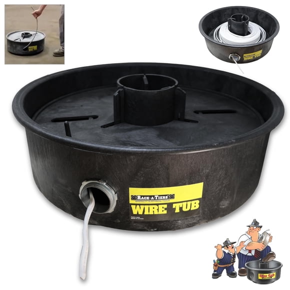 Dispensador de alambre tipo tubo Rack-A-Tiers con giro 360°