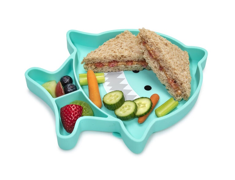 Melii - Plato De Silicona Con Succión Tiburón