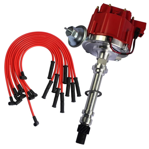 Distribuidor JDMSPEED para Chevrolet SBC 350 y BBC 454, tapa roja