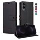 thumbnail image 5 of Premium Wallet Case for Samsung Galaxy S25 Edge with Card Slots & Kickstand, Flip Cover Black, 5 of 6