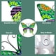 thumbnail image 3 of Valla de mariposas de metal para decoración de jardín, gran escultura de mariposa para terraza al aire libre, patio trasero, balcón, color rojo, 3 of 5