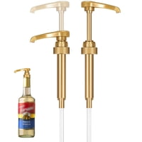 Little Squirt Syrup Pump - Syrup Pump, Paquete De 2 Unidades, Little Squirt Gold, Para Botellas De Café De 750 Ml