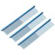 thumbnail image 1 of Uxcell Peine para Perros y Gatos, Peines para Mascotas con Dientes de Acero Inoxidable y Puntas Redondeadas para Nudos, Enredos, Pelo Largo y Rizado, Azul Platinado 6.5 PULGADAS, 1 of 7