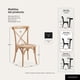 thumbnail image 4 of Silla Comedor Madera Ratán Apilable Crossback Natural, 4 of 8