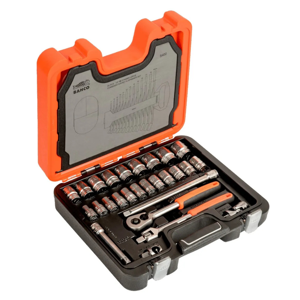 Juego De Dados De 1/2 + Llaves Combinadas 40 Pzs. Bahco S400