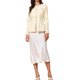 thumbnail image 2 of INSPIRE CHIC Elegante Blazer de Trabajo para Mujeres sin Cuello con Botones y Mangas Largas Chaquetas Peplum XS Beige, 2 of 6