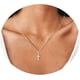 thumbnail image 1 of Gargantilla Con Colgante De Cruz Turquesa De Ojo Malvado, Chapada En Oro Y Plata De 18 Quilates, Collar Pequeño Y Sencillo Para Mujeres Y Niñas., 1 of 5