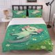 thumbnail image 1 of 3pcs Cartoon Axolotl Pattern Bedding Set Soft and Comfortable Suitable for All Seasons, 1 of 5