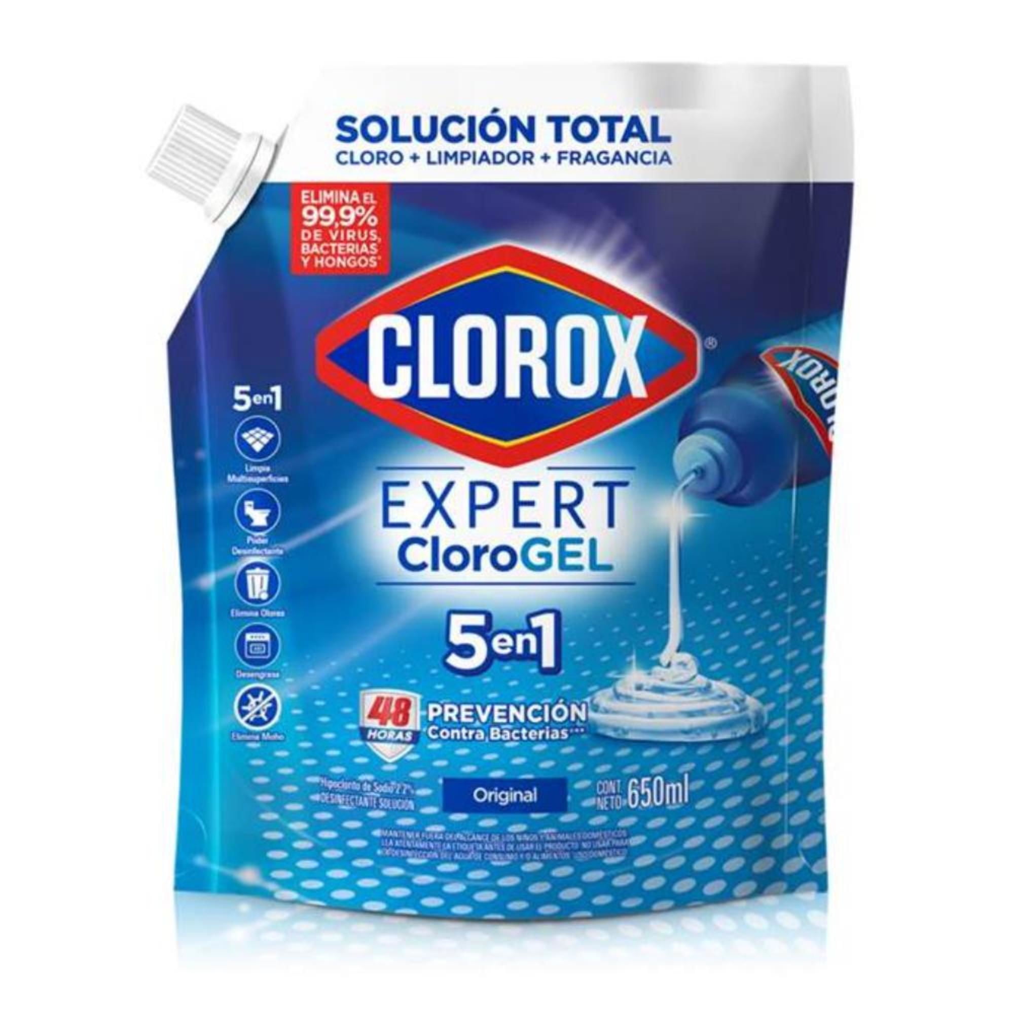 Cloro En Gel Original Doypack 650 ml Clorox