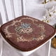 thumbnail image 1 of Xiao Hua Cojín para Silla de Comedor Estilo Farmhouse en Forma de U - Juego de 4 Piezas, Cojín Floral Vintage, Cierre Oculto, Cojín para Silla de Cocina y Oficina, 16.93 X 16.54 Inches, Brown-A01, 1 of 4
