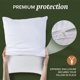 thumbnail image 4 of Protector de almohada Beckham Hotel Collection, tamaño queen, color blanco, 4 of 9