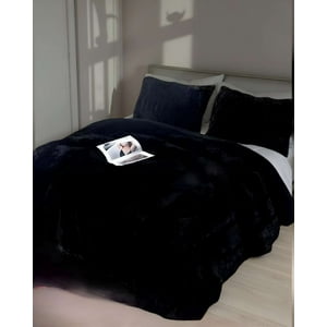 Genérico - Cobertor Chiporro Unicolor Peludo De Invierno Plaza Y Media S59