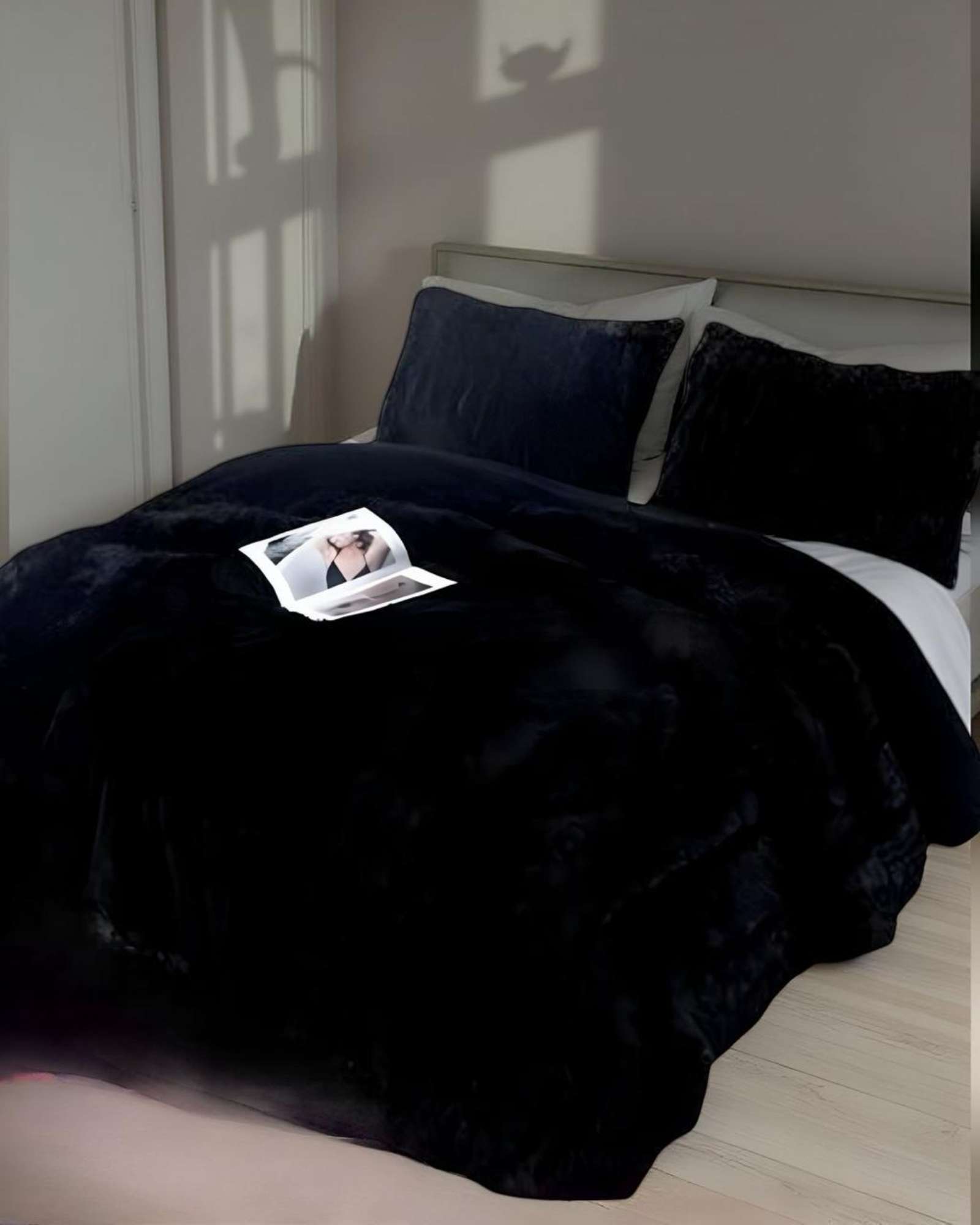 Genérico - Cobertor Chiporro Unicolor Peludo De Invierno Plaza Y Media S59