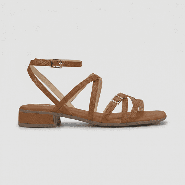 Sandalia Mujer Ocre Monica Piccadilly