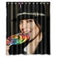 thumbnail image 1 of Cortina de ducha con diseño de Lindsay Lohan "Come una piruleta grande" y ganchos (66 x 72 pulgadas), 1 of 3