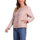thumbnail image 4 of INSPIRE CHIC Chaqueta Acolchada para Mujer Ligera con Botones Abajo, Empacable, de Manga Larga, XS Rosa, 4 of 6