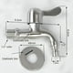 thumbnail image 3 of Grifo De Acero Inoxidable, Llave De Paso 1/2, 3 of 3