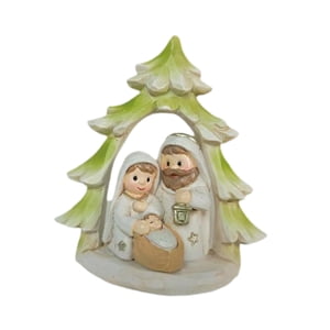 Magideal - Pequeña Figura Navideña Del Nacimiento, Estatua De La Sagrada Familia, Decoración Coleccionable Para El Árbol De Navidad O Como Fondo Para Fiestas Nav
