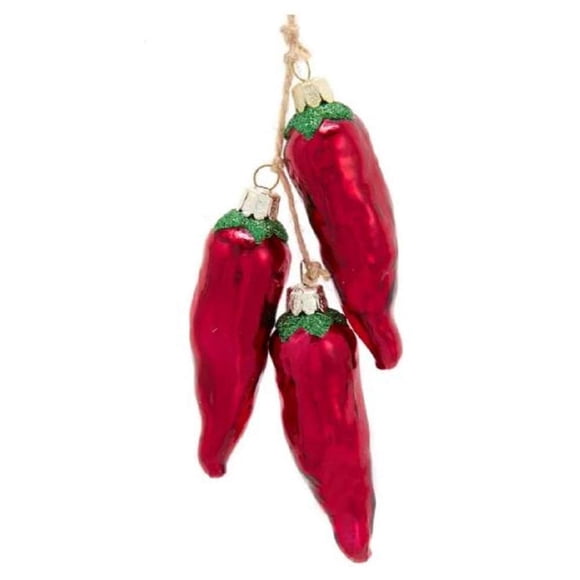 Adorno navideño Kurt S. Adler Noble Gems Red Chili Ristra