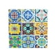 thumbnail image 2 of Set 4 Posavasos Colorido Ceramica Y Corcho 4 Piezas Cuadrado M3, 2 of 2