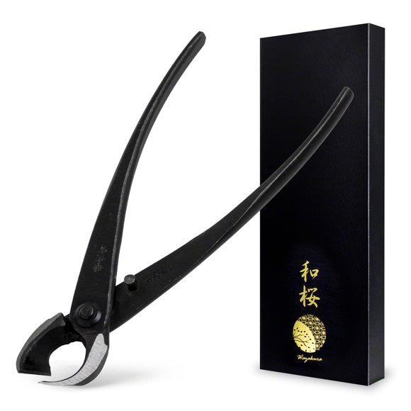 Cortador de ramas cóncavo para bonsáis Wazakura, forjado a mano, 200 mm