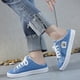 thumbnail image 5 of Zapatillas de lona para mujer con espuma viscoelástica Clipper, cómodas, sin cordones, para vacaciones, 5 of 5