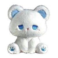 Bothyi - Muñeco De Peluche De Animales, Juguete De Peluche De Animales Cómodo Coleccionable De 5,91 Pulgadas Para Niños, Blanco Y Azul