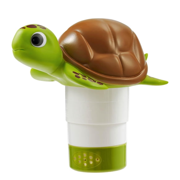 Chlorine Floater MKLZ Sea Turtle para piscina y spa con soporte de bromo