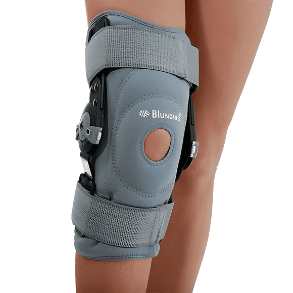 Rodillera Blunding Rom MI-46 rótula abierta talla L gris