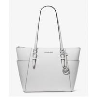 Cartera Michael Kors Womens Charlotte Large Saffiano Leather Topzip Tote Bag Optic White 35F0Scft3L-085