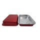 thumbnail image 3 of Sartén rectangular de aluminio desechable KitchenDance #52180L, 100 ml, roja, 3 of 5