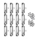 thumbnail image 1 of Clips De 12 Piezas Para Portapapeles Clips De Portapapeles De Perfil Bajo Para Negocios En El Aula, 1 of 5