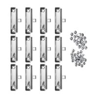 Ioensy - Clips De 12 Piezas Para Portapapeles Clips De Portapapeles De Perfil Bajo Para Negocios En El Aula