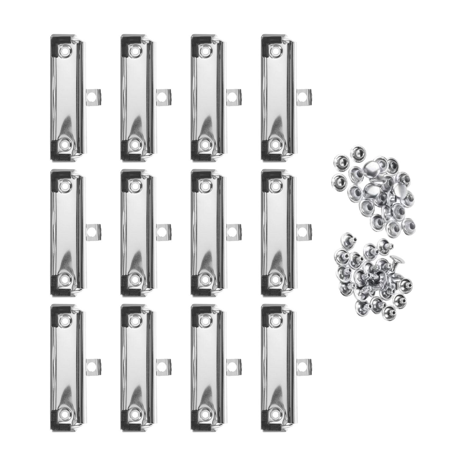 Ioensy - Clips De 12 Piezas Para Portapapeles Clips De Portapapeles De Perfil Bajo Para Negocios En El Aula