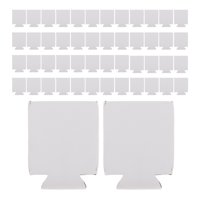 Magideal - 50X Fundas Para Enfriadores De Bebidas, Enfriador De Mangas Para Latas, Fundas Para Sublimación, Fundas Plegables, Fundas Para Latas De Cerveza Para L