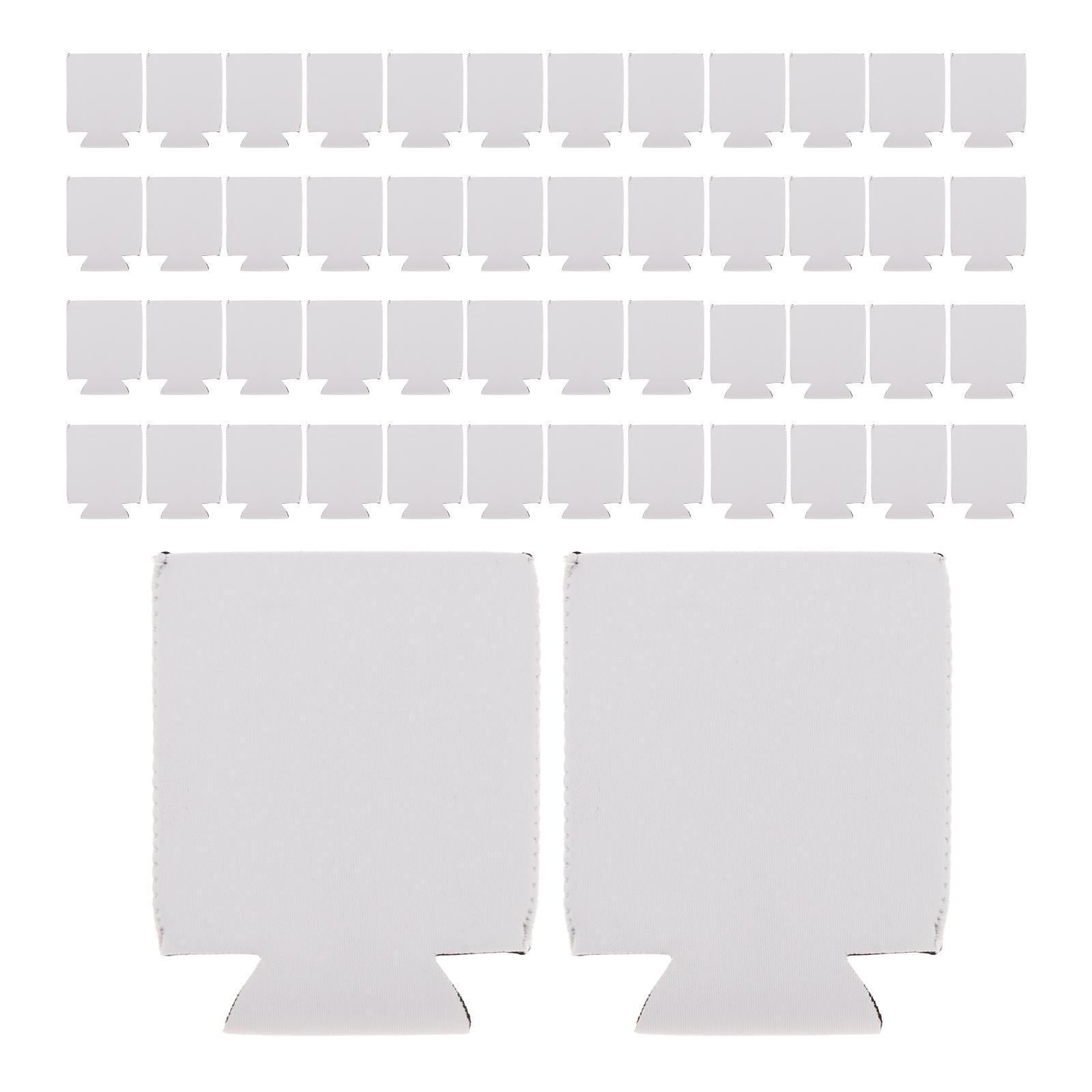 Magideal - 50x Fundas Para Enfriadores De Bebidas, Enfriador De Mangas Para Latas, Fundas Para Sublimación, Fundas Plegables, Fundas Para Latas De Cerveza Para L