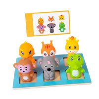 Magideal - Juego De Emparejamiento De Animales Para Niños De 3, 4 Y 5 Años, Niñas, Educación Temprana, Jardín De Infantes, Niños Pequeños, Regalos De Cumpleaños,