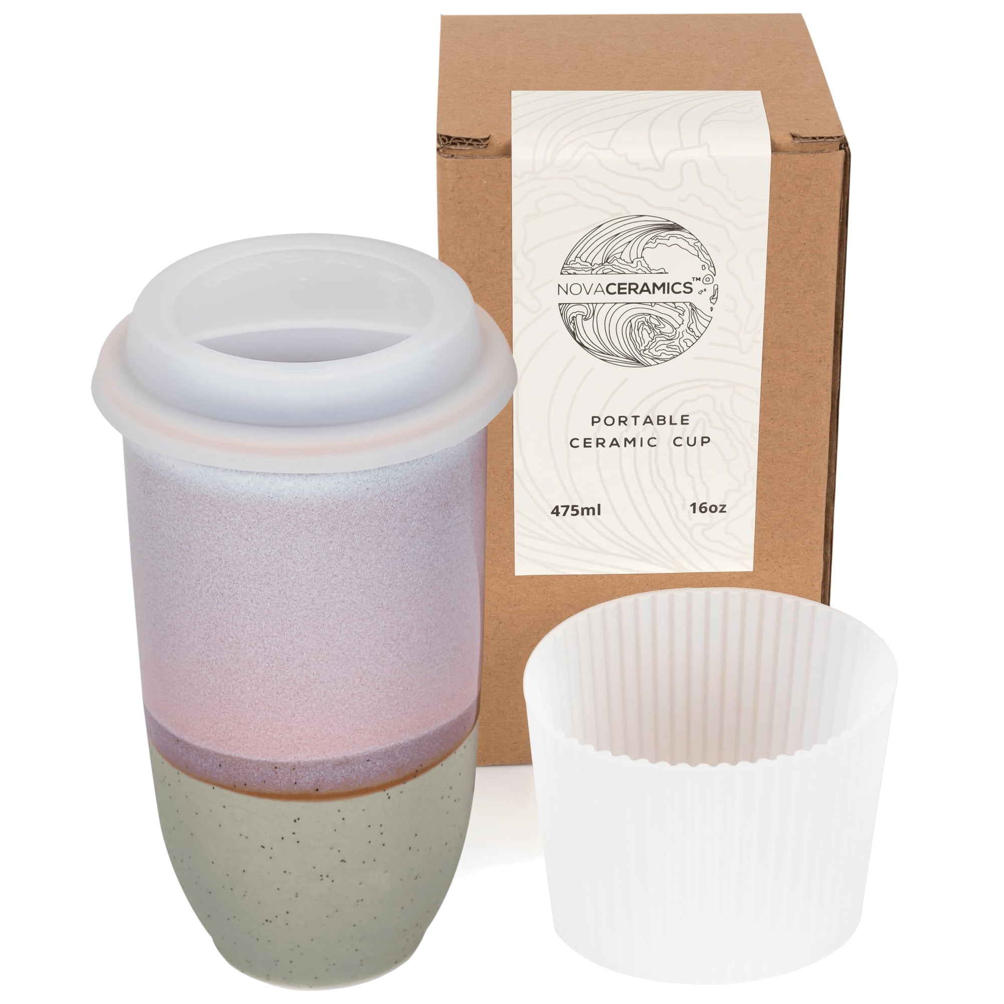 Taza De Viaje Para Café Nova Ceramics Horizon 475 Ml Reutilizable