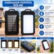 thumbnail image 2 of Batería Externa Carga Solar Power Bank 20000mah Lámpara Usb, 2 of 4