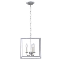 Lámpara Colgante Living District Eclipse 3 Luces Vintage Plata
