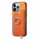 thumbnail image 4 of Funda Magnética para iPhone 16 Pro Max con Billetera y Anillo, Protector Resistente Orange, 4 of 6