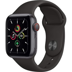 Apple Watch Series Se 44Mm Gps Aluminum Space Gray + Black Band 32Gb (Reacondicionado)