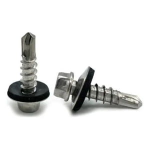 Metalfer - Tornillo Cabeza Hexagonal C/G Punta Broca 10X3/4 (100Un)