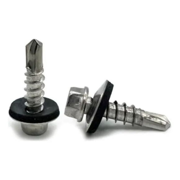 Tornillo Cabeza Hexagonal C/g Punta Broca 8x1/2 (100un)