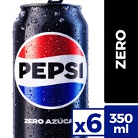 Bebida Zero Pack Lata 6 Un Pepsi Zero