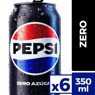 Bebida Zero Pack Lata 6 Un Pepsi Zero