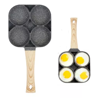 Genérico - Sartén Para Freír 4 Hamburguesas Y Huevos Al Mismo Tiempo, Gris